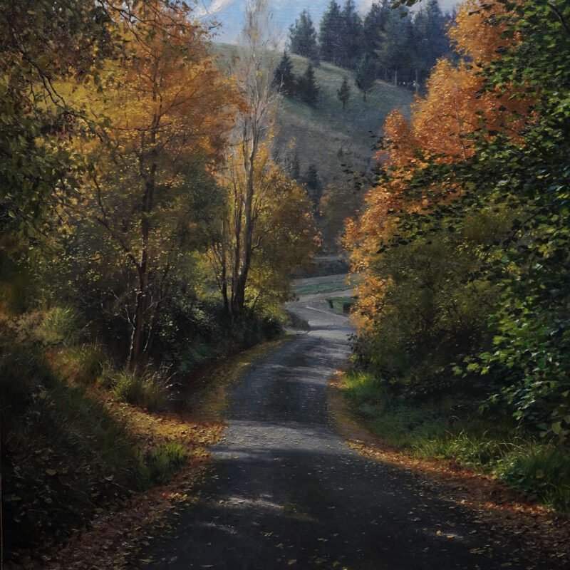 Ardrossan Street - Autumn Landscape